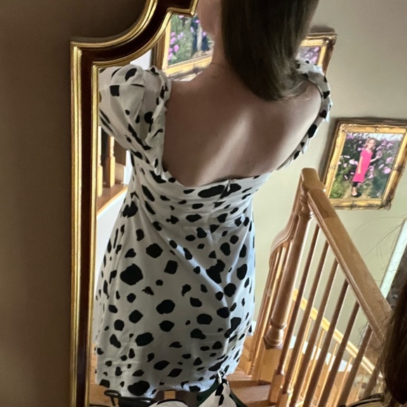 Reclaimed vintage Dalmatian print sundress - Picture 3 of 4